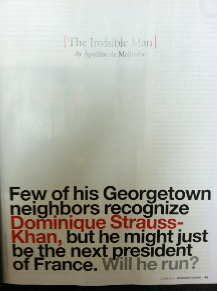 DSK is the Invisible Man in the Washingtonian