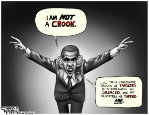 Cartoon - Obama the Crook - 600