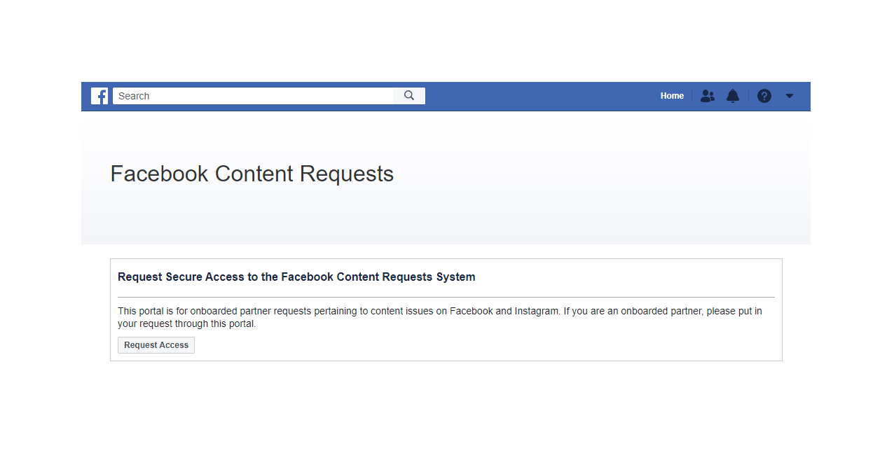 Facebook Created A Censorship Portal For The Federal Government To Request Takedowns Of Web 