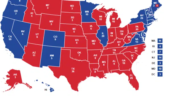 Eight Bellwether States’ Margins Of Victory To Watch On Election Night: NY, SC, NJ, IN, VA, OH, NH and FL