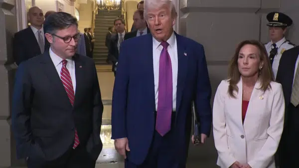 President Trump Rallies House Republicans On Tax Cut And Border Security Bill With Three Votes To Spare
