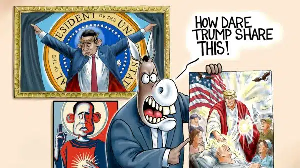 Cartoon: Patron Saint Of Hypocrisy