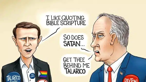 Cartoon: God Bless Texas